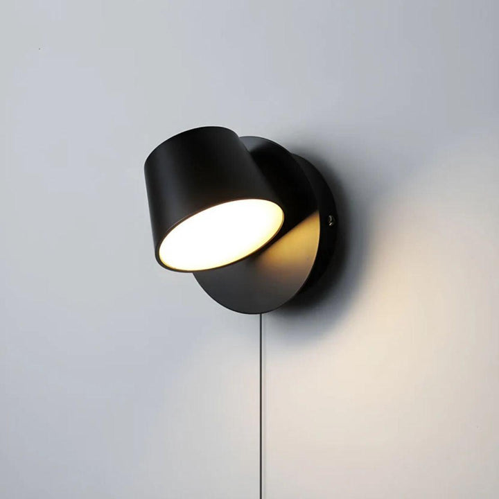 Modern Adjustable Rotating Wall Sconce With Plug In Design