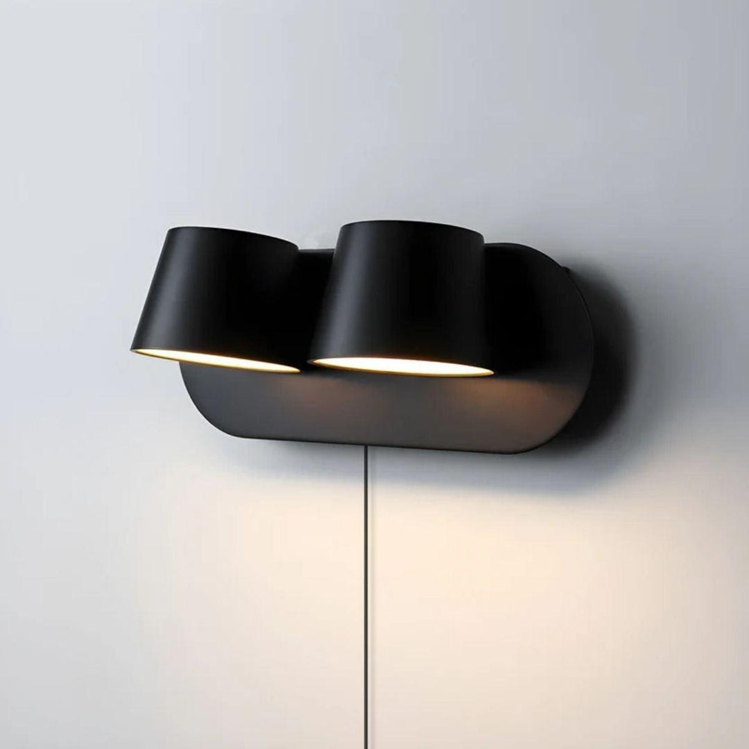 Modern Adjustable Rotating Wall Sconce With Plug In Design