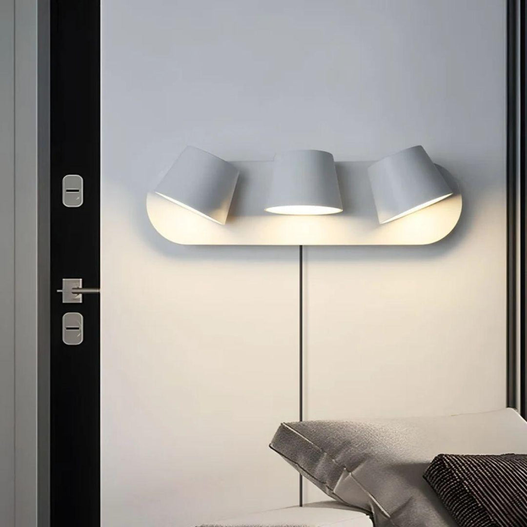 Modern Adjustable Rotating Wall Sconce With Plug In Design