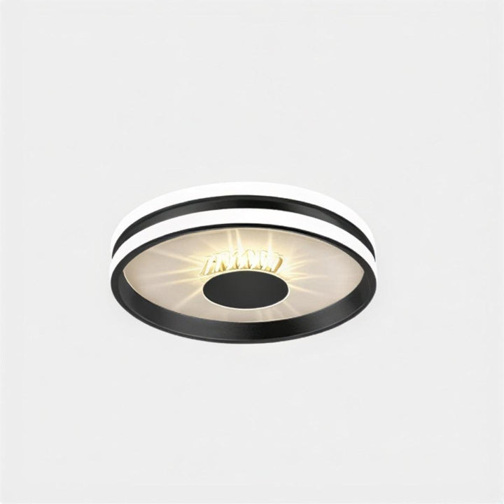 Modern Ceiling Oyster Light With Decorative Radiant Crystal Accents
