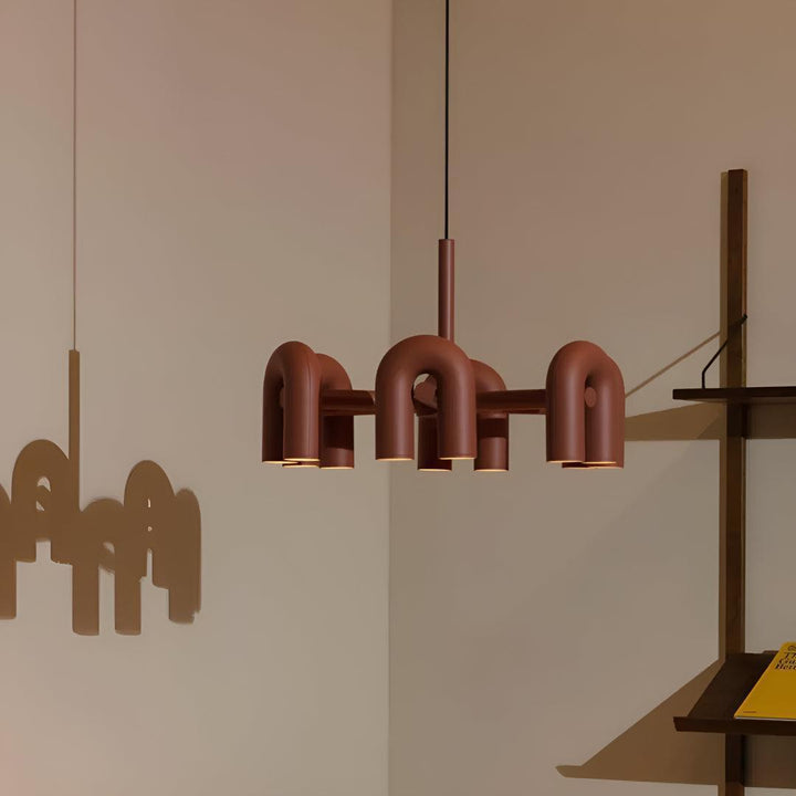 Modern Chandelier Light With Adjustable U-Shape Modules