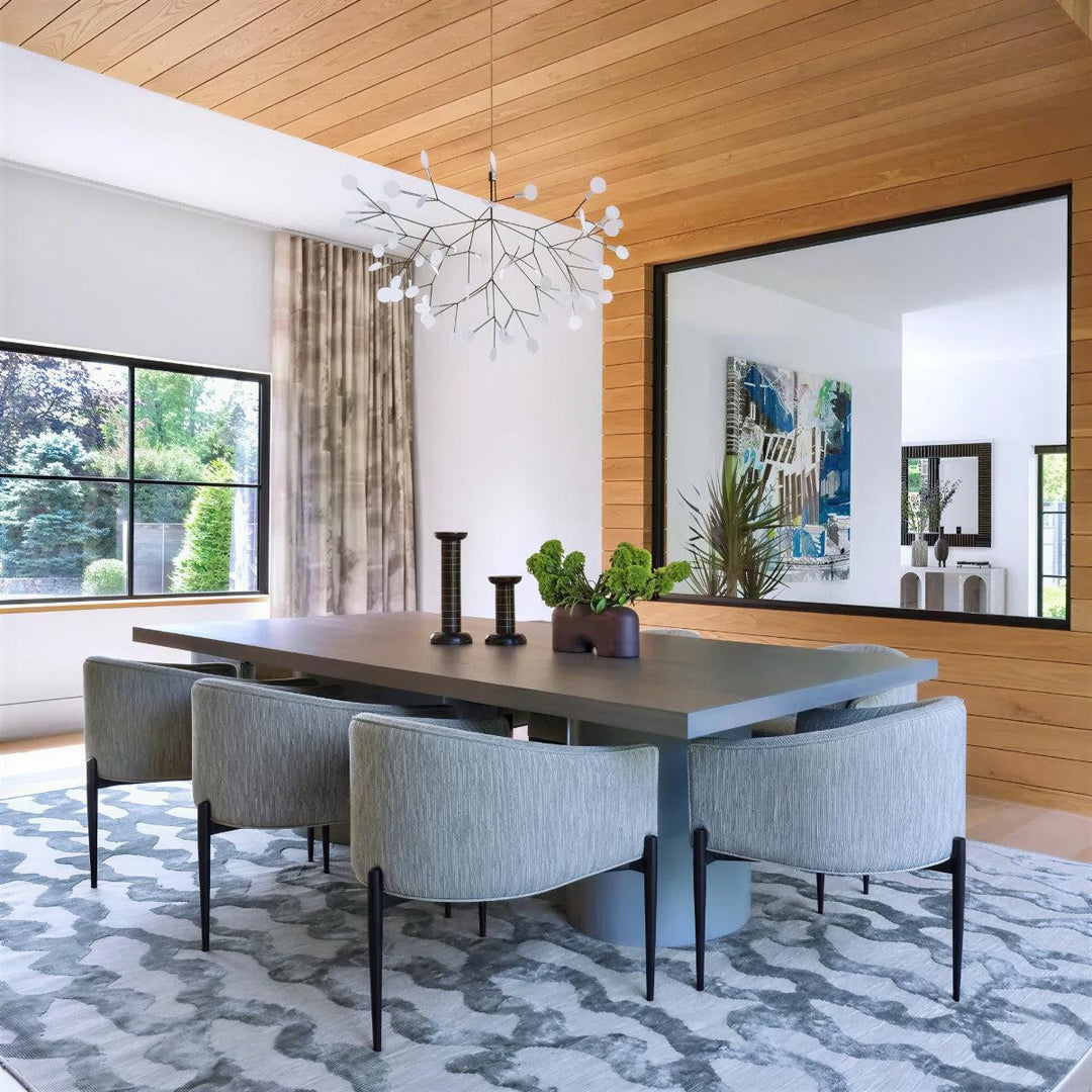 Modern Chandelier With Organic Leaf Design
