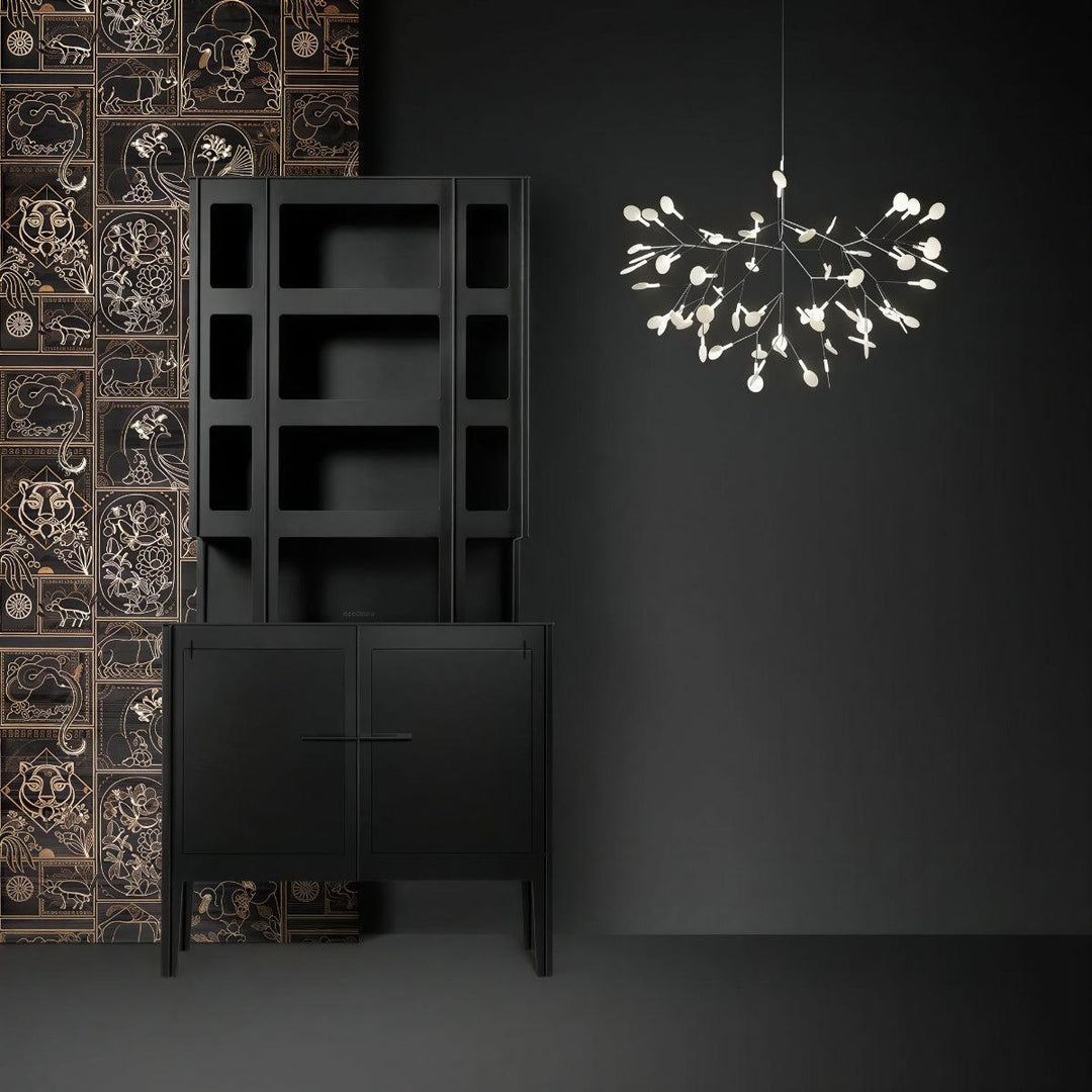 Modern Chandelier With Organic Leaf Design