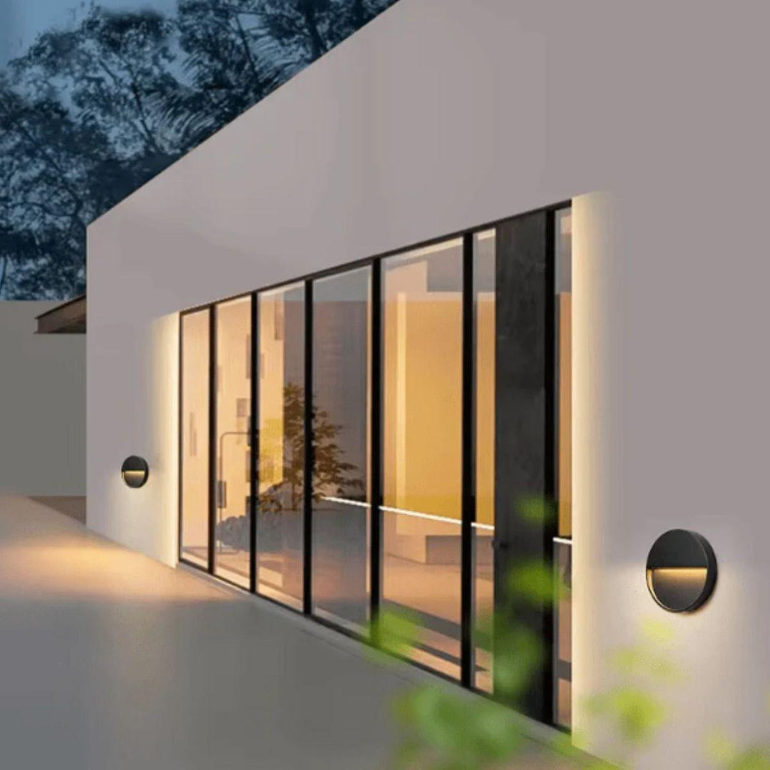 Modern Circular Wall Mounted Light Fixture For Staircase And Hallway