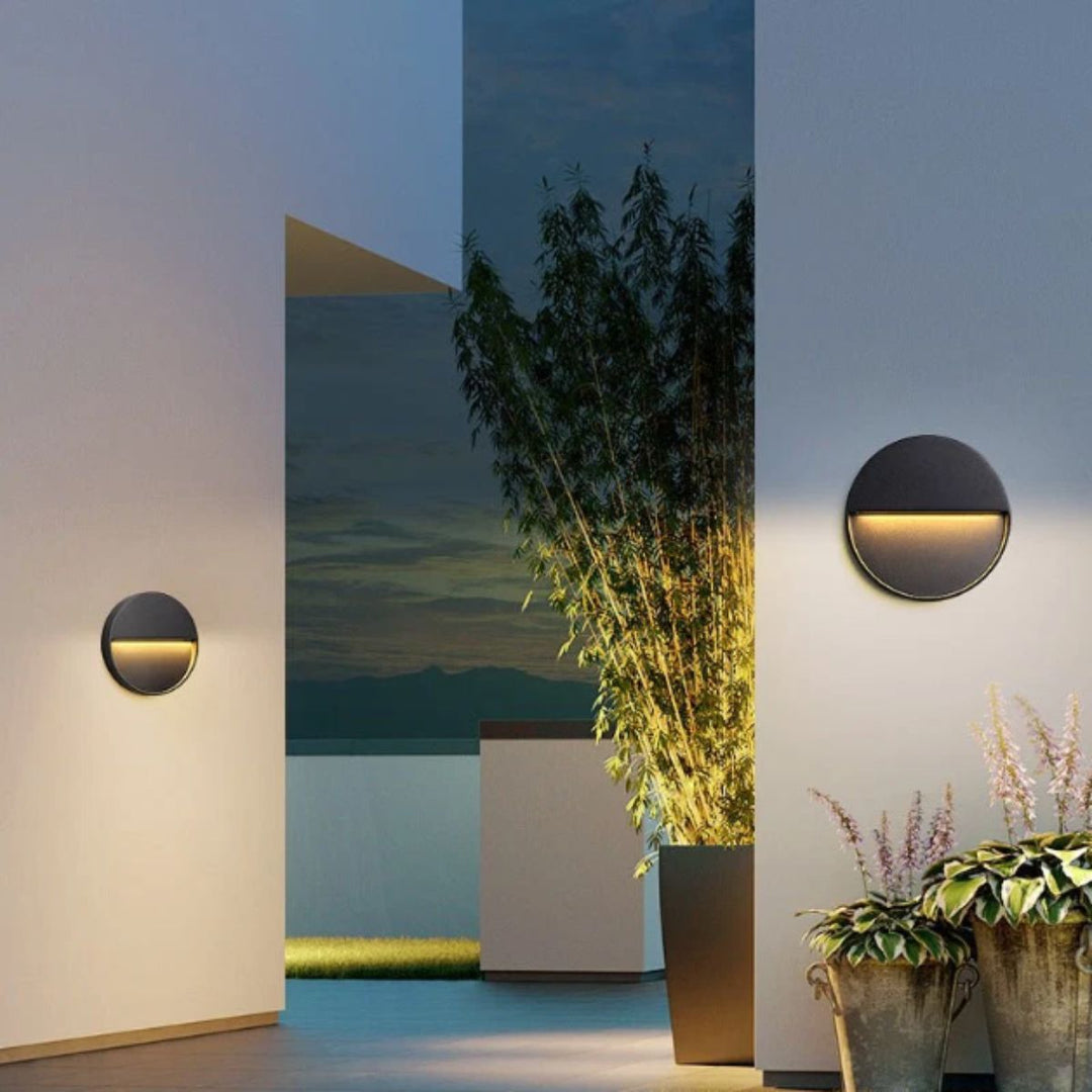 Modern Circular Wall Mounted Light Fixture For Staircase And Hallway