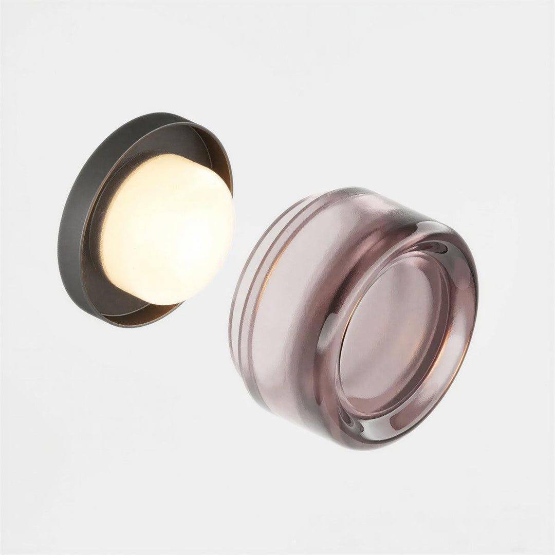 Modern Dimple Wall Sconce Light With Ambient Glow