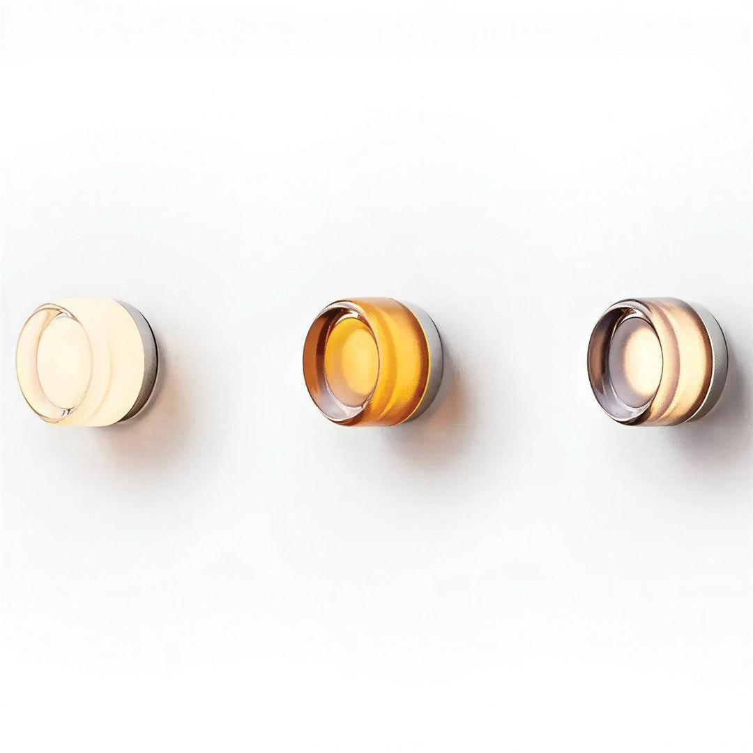 Modern Dimple Wall Sconce Light With Ambient Glow