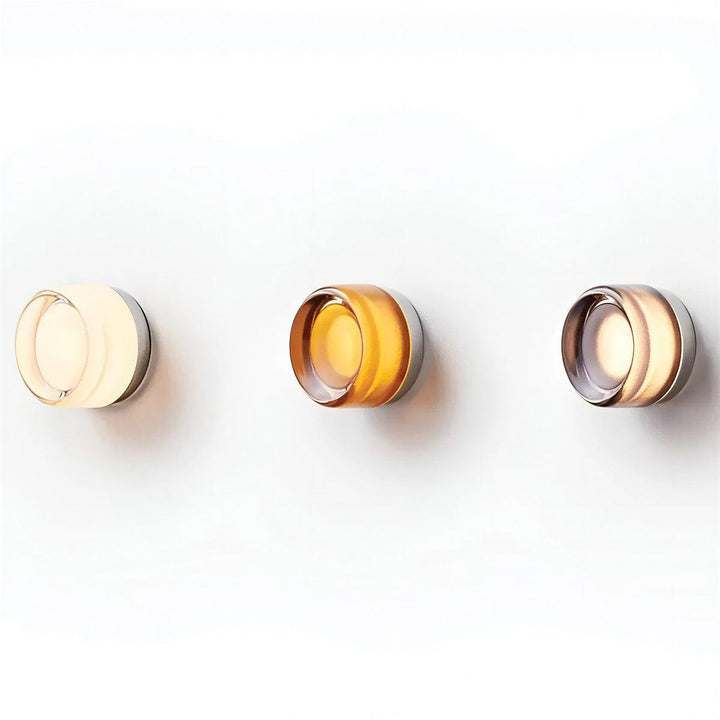 Modern Dimple Wall Sconce Light With Ambient Glow