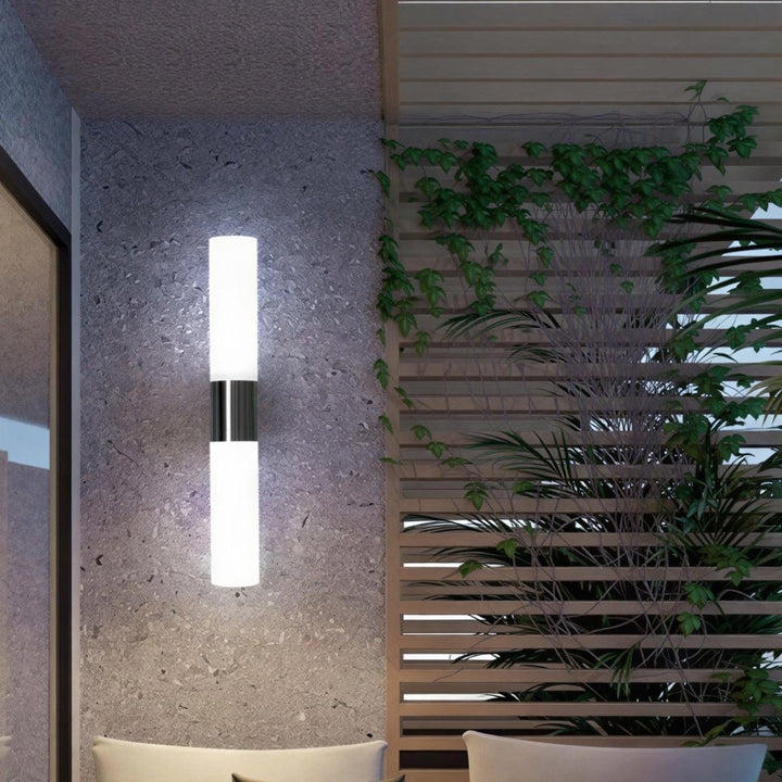 Modern Double Headed Wall Light Sconce Featuring Up Down Lighting