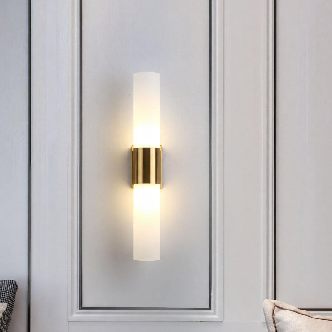 Modern Double Headed Wall Light Sconce Featuring Up Down Lighting