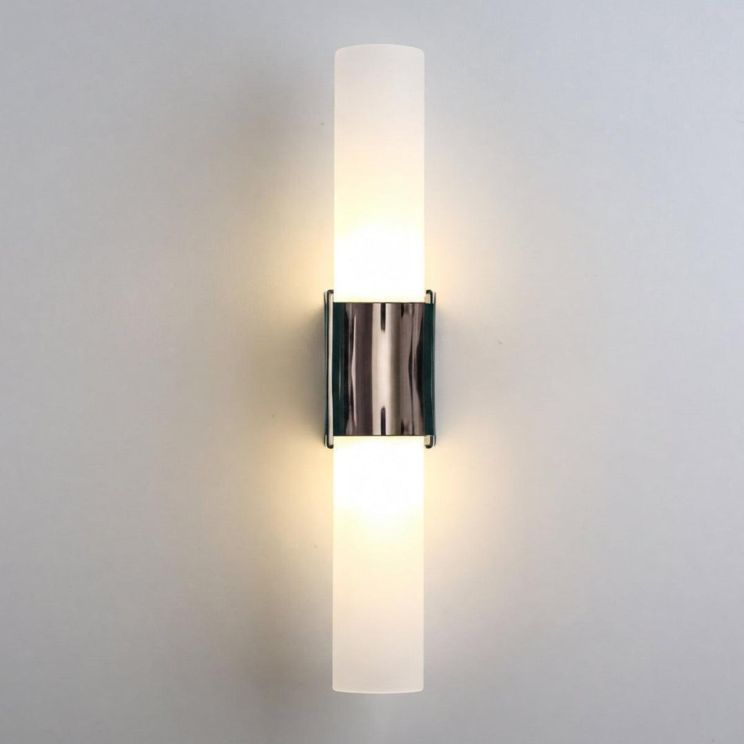 Modern Double Headed Wall Light Sconce Featuring Up Down Lighting