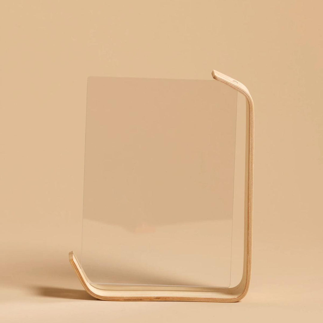 Modern Double Sided Floating Photo Frame With Display For Desk And Shelf