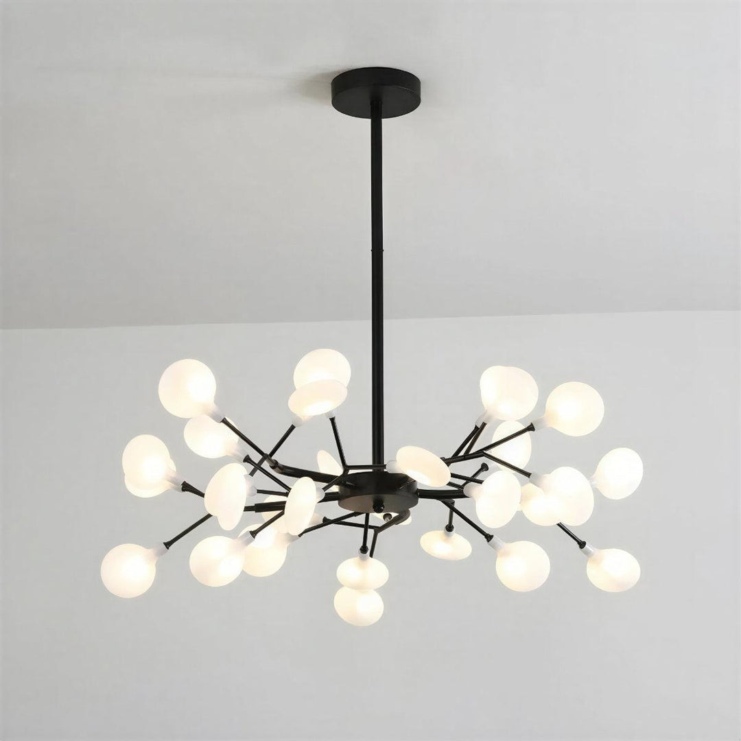 Modern Firefly Sputnik Chandelier With Multi Cluster Design