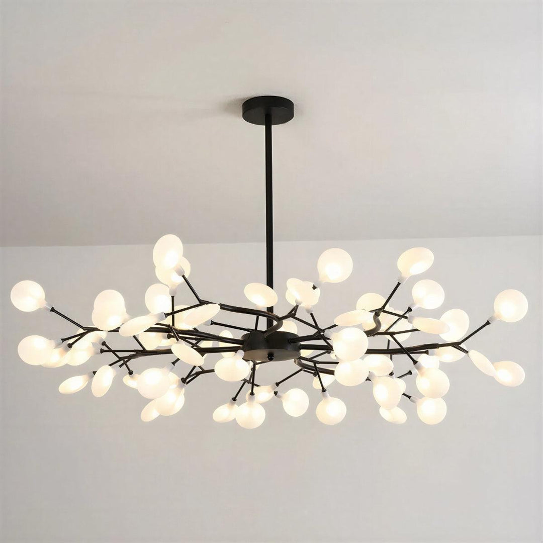 Modern Firefly Sputnik Chandelier With Multi Cluster Design