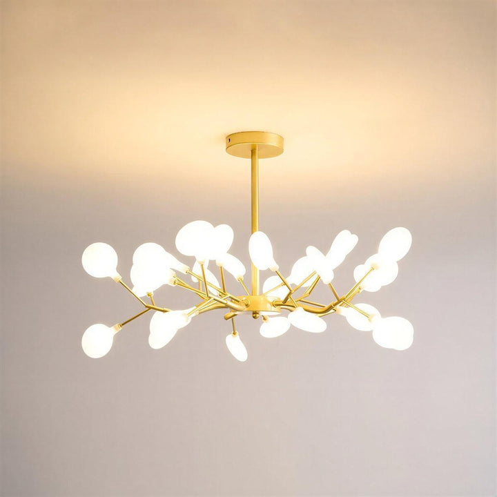 Modern Firefly Sputnik Chandelier With Multi Cluster Design