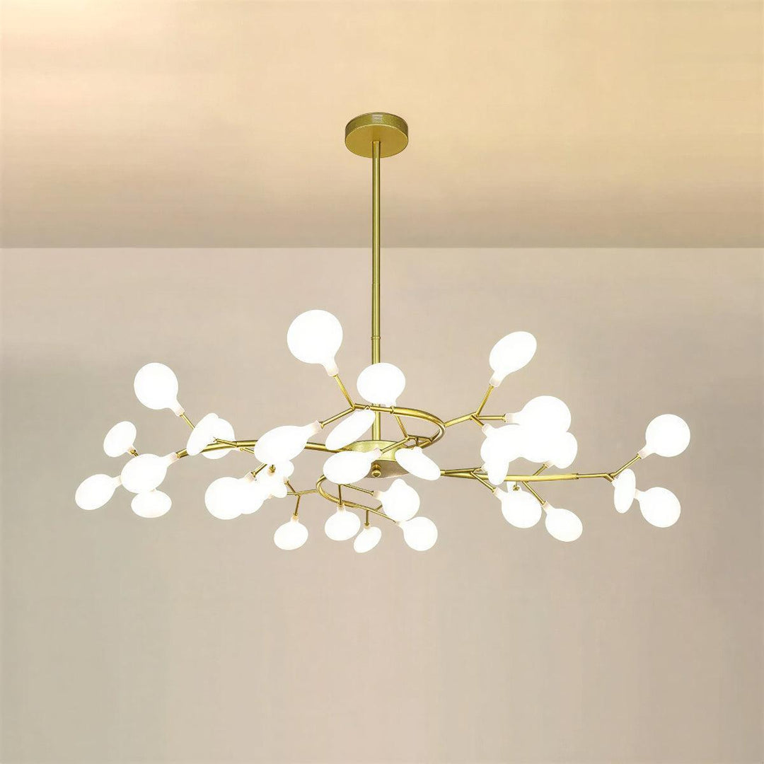 Modern Firefly Sputnik Chandelier With Multi Cluster Design
