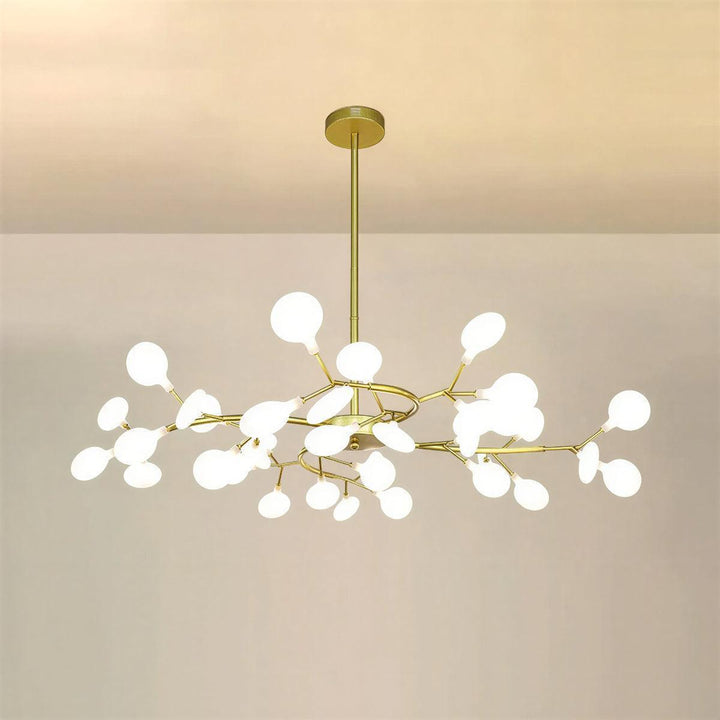 Modern Firefly Sputnik Chandelier With Multi Cluster Design