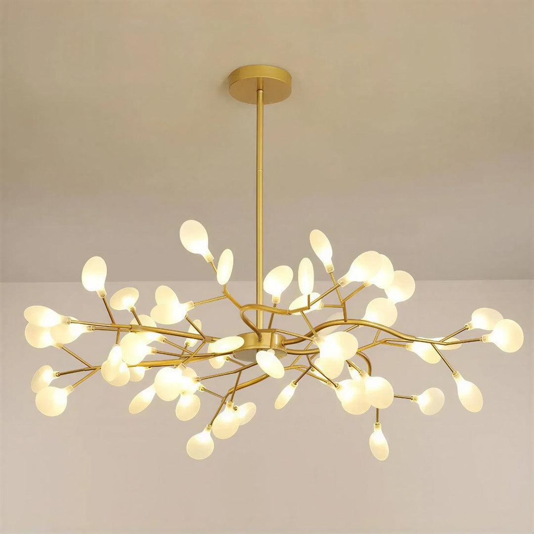 Modern Firefly Sputnik Chandelier With Multi Cluster Design