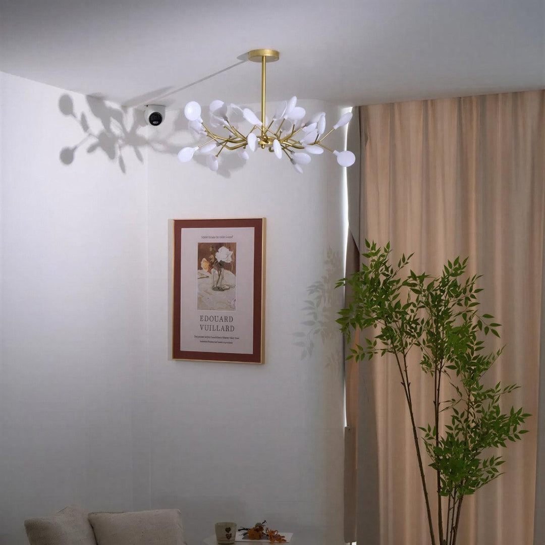 Modern Firefly Sputnik Chandelier With Multi Cluster Design