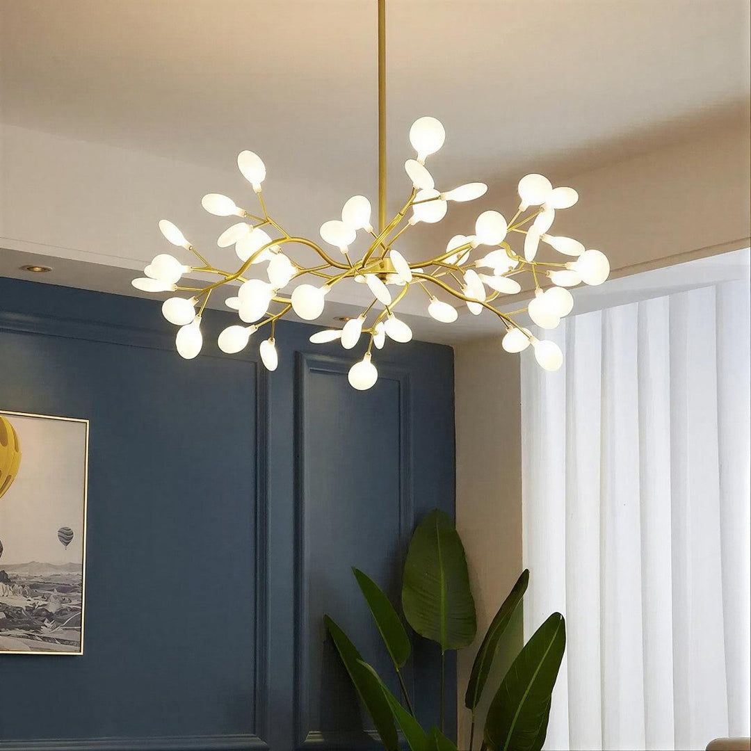 Modern Firefly Sputnik Chandelier With Multi Cluster Design