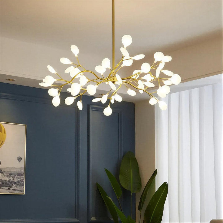 Modern Firefly Sputnik Chandelier With Multi Cluster Design