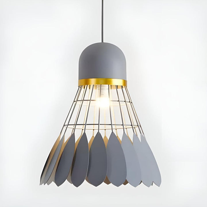 Modern Floral Pendant Lighting with Flower Cage Shade Design