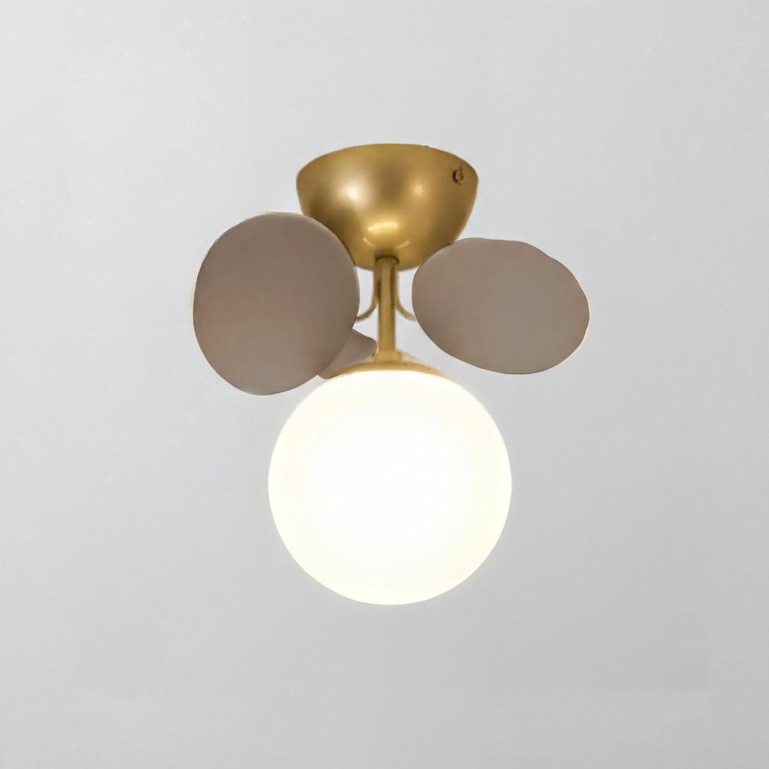 Modern Flush Mount Ceiling Light Fixture With Spherical Shaped Design
