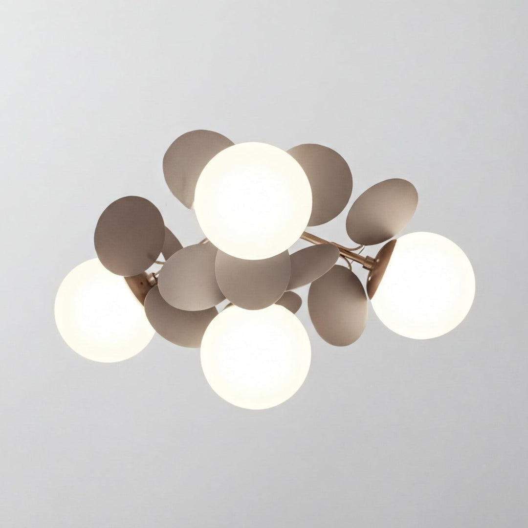 Modern Flush Mount Ceiling Light Fixture With Spherical Shaped Design