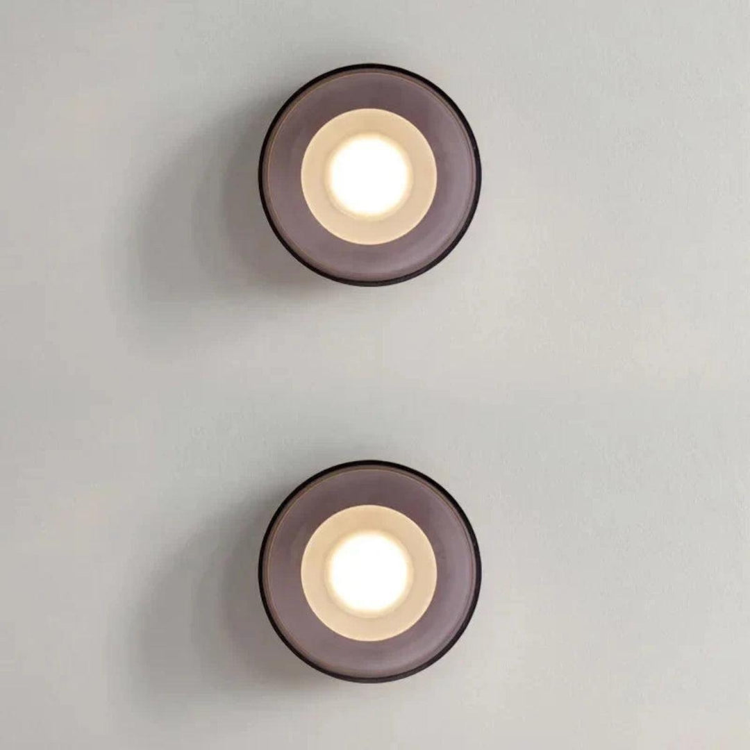 Modern Glass Wall Or Ceiling Mounted Light With Minimalist Round Design