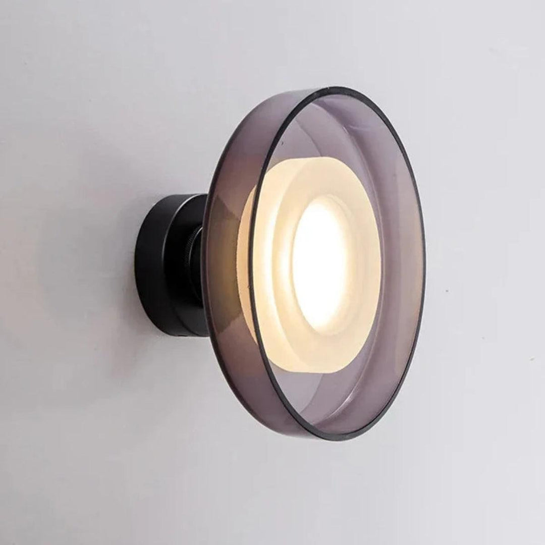 Modern Glass Wall Or Ceiling Mounted Light With Minimalist Round Design