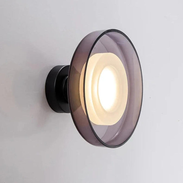Modern Glass Wall Or Ceiling Mounted Light With Minimalist Round Design