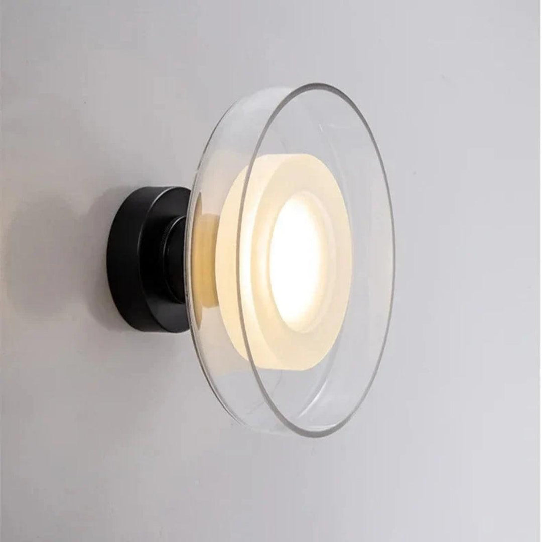 Modern Glass Wall Or Ceiling Mounted Light With Minimalist Round Design