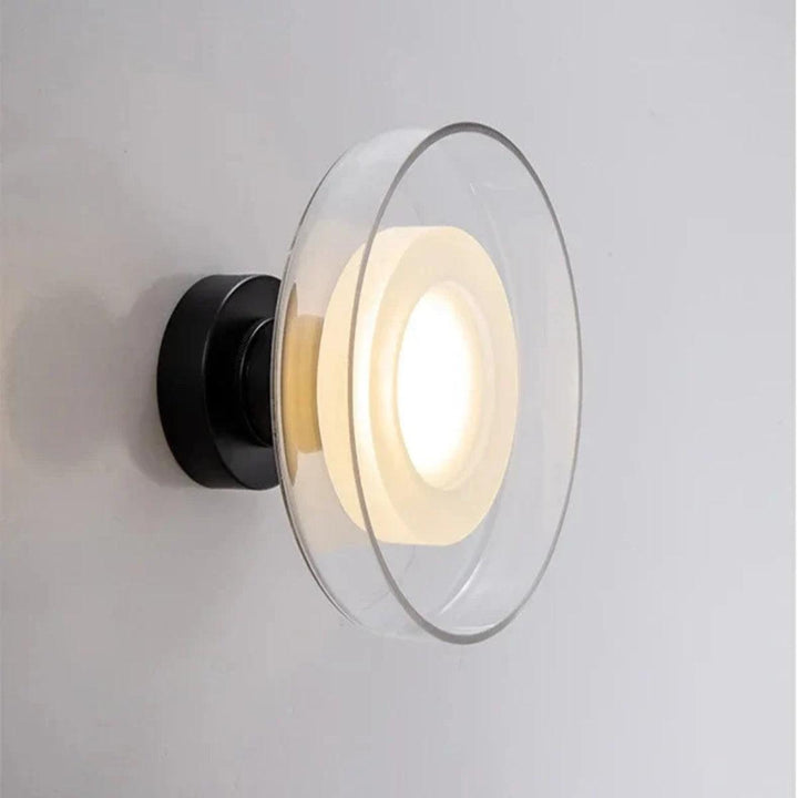 Modern Glass Wall Or Ceiling Mounted Light With Minimalist Round Design