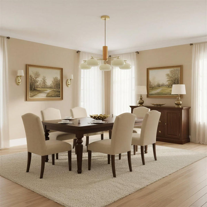 Modern Hanging Chandelier With Multiple Elliptical Oval Heads