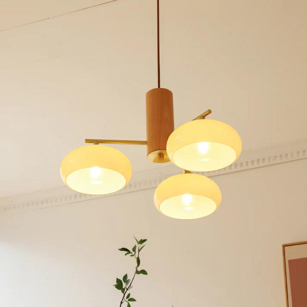 Modern Hanging Chandelier With Multiple Elliptical Oval Heads