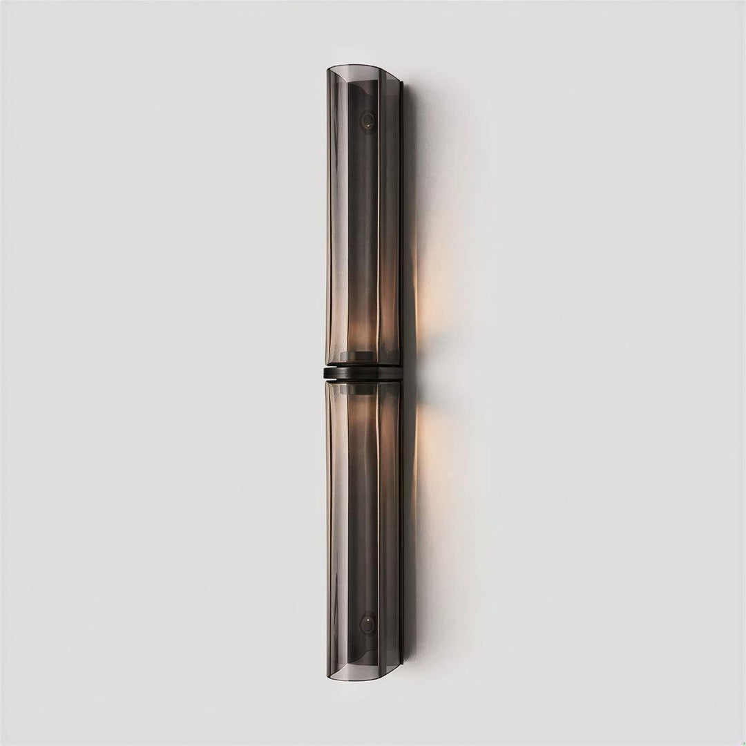 Modern Interior Wall Sconce With Slim Architectural Double Column Design