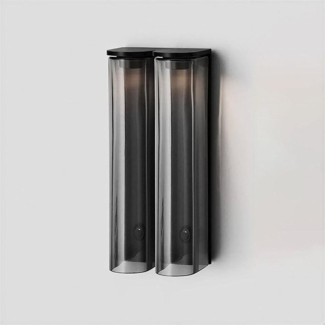 Modern Interior Wall Sconce With Slim Architectural Double Column Design