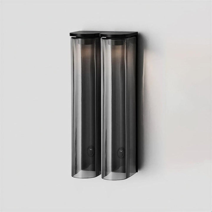 Modern Interior Wall Sconce With Slim Architectural Double Column Design