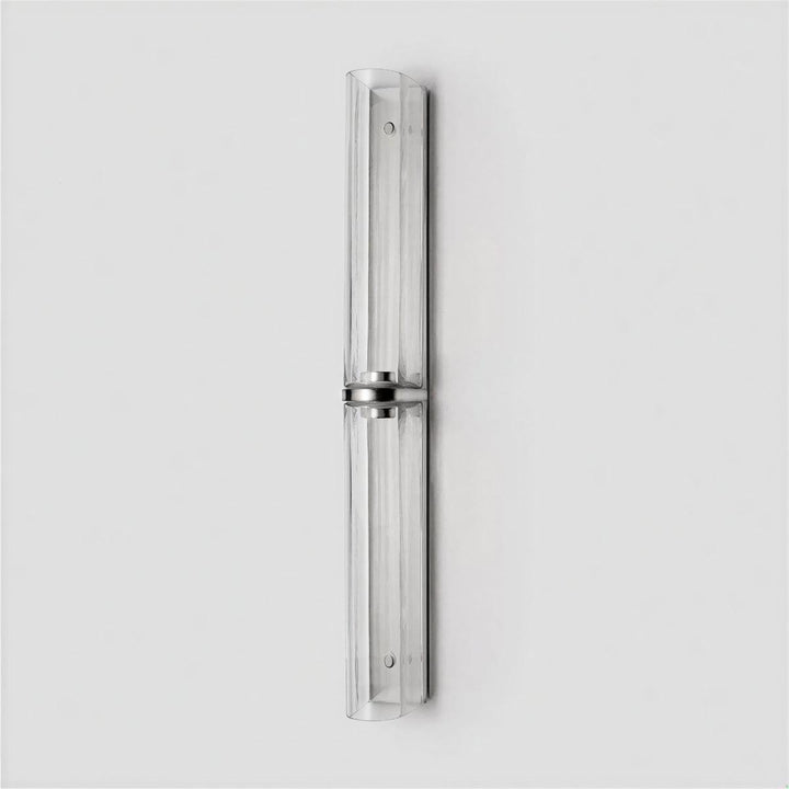 Modern Interior Wall Sconce With Slim Architectural Double Column Design