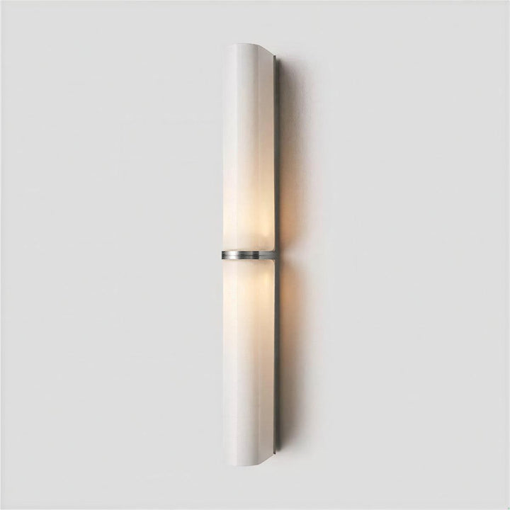Modern Interior Wall Sconce With Slim Architectural Double Column Design
