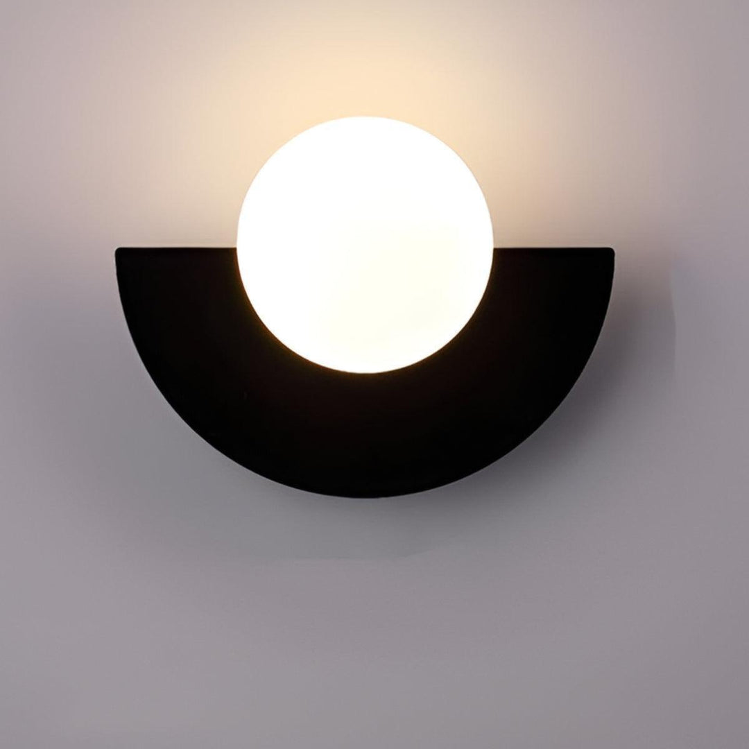 Modern Minimalist Half Circle Crescent Wall Sconce Light