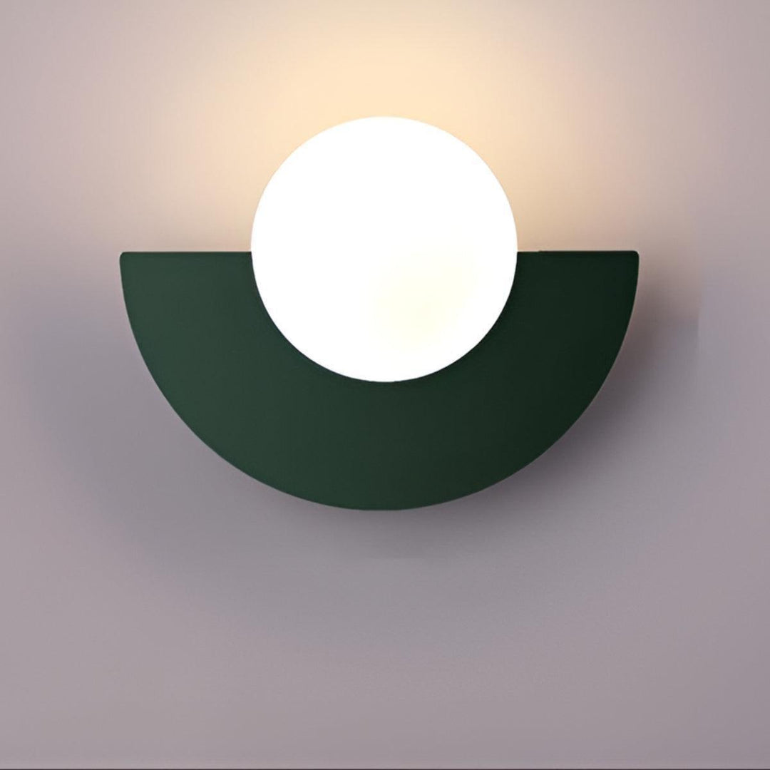 Modern Minimalist Half Circle Crescent Wall Sconce Light