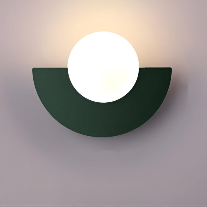 Modern Minimalist Half Circle Crescent Wall Sconce Light