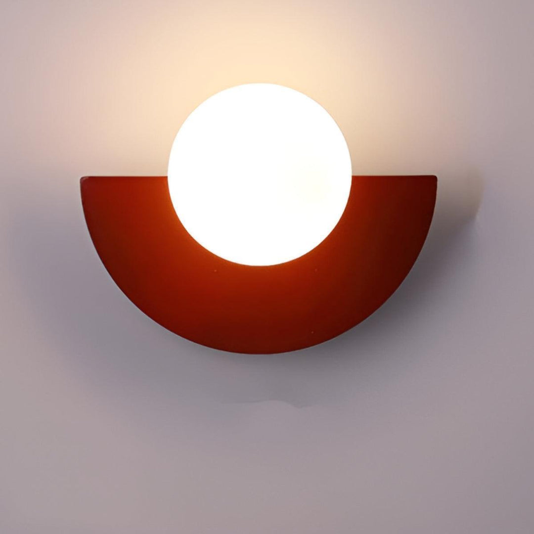 Modern Minimalist Half Circle Crescent Wall Sconce Light
