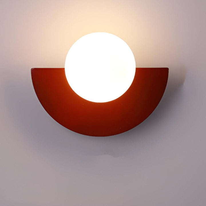 Modern Minimalist Half Circle Crescent Wall Sconce Light