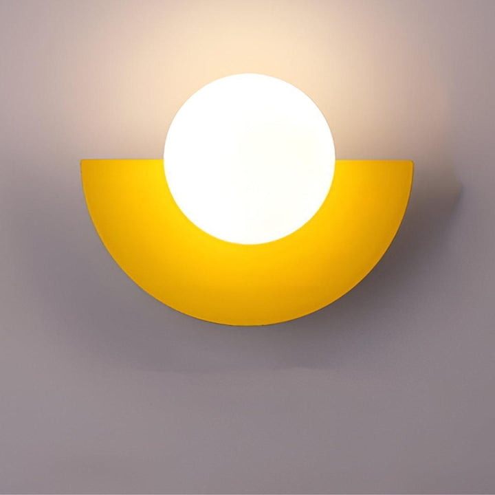 Modern Minimalist Half Circle Crescent Wall Sconce Light