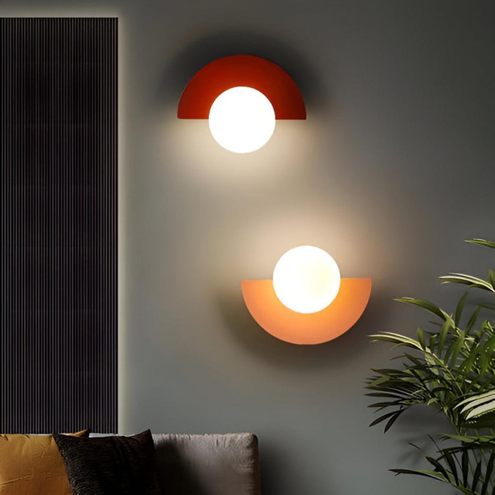Modern Minimalist Half Circle Crescent Wall Sconce Light