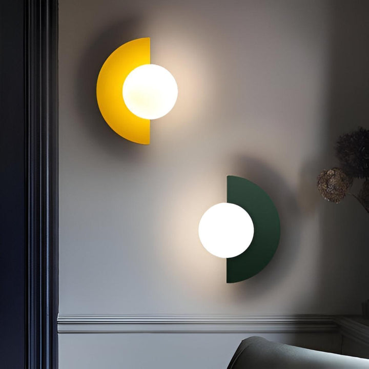 Modern Minimalist Half Circle Crescent Wall Sconce Light