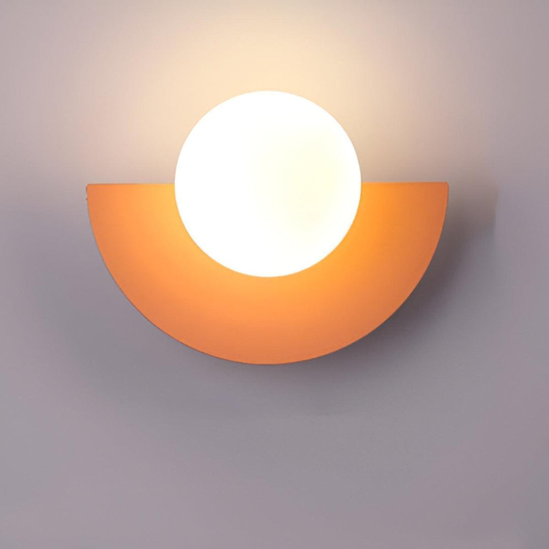 Modern Minimalist Half Circle Crescent Wall Sconce Light