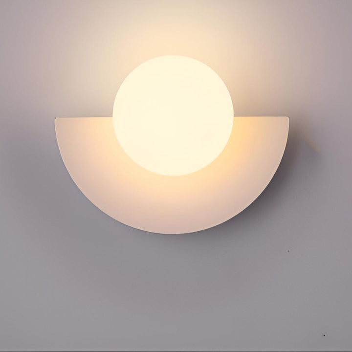 Modern Minimalist Half Circle Crescent Wall Sconce Light